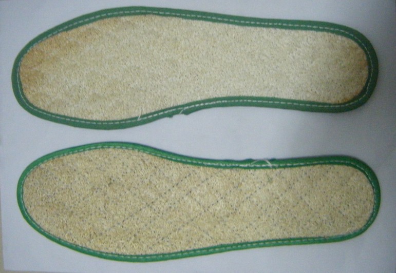 Deodorization absorb sweat  washability nature loofah insole YH0102