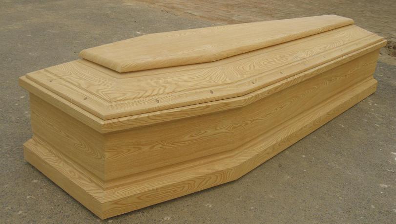 wooden Europe styles coffin
