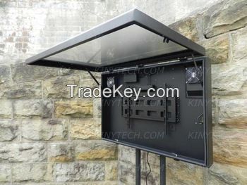 Floor Standing Outdoor LCD waterproof tv all weather Enclosure