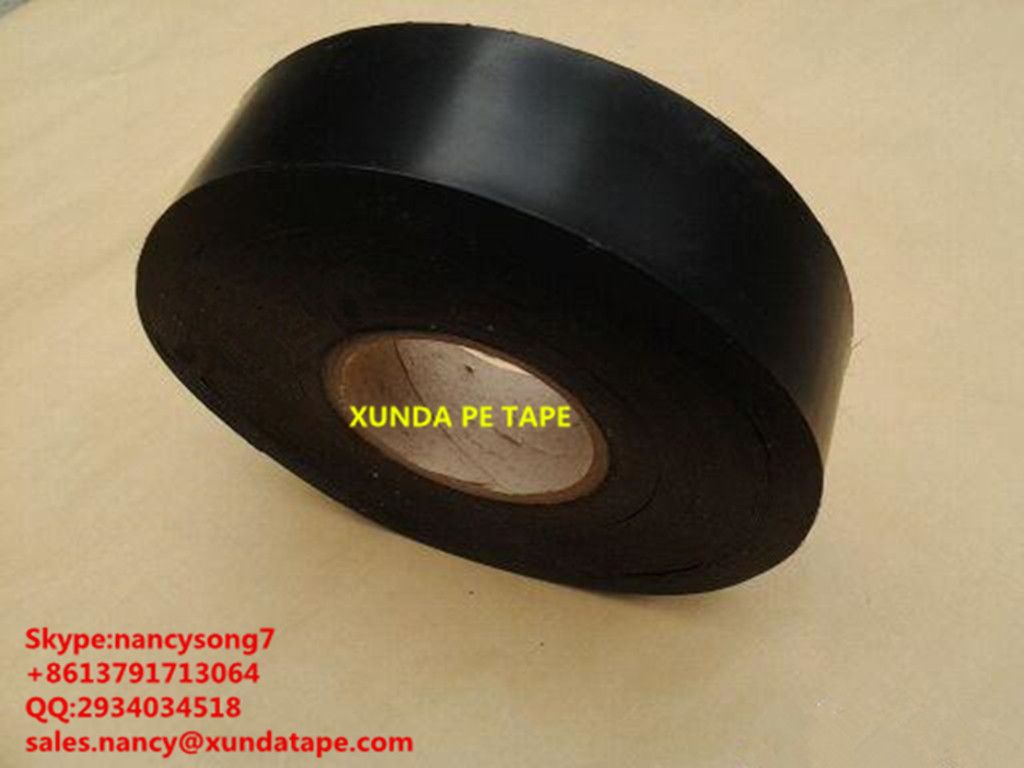 High-tack adhesive pipeline tape with PE backing