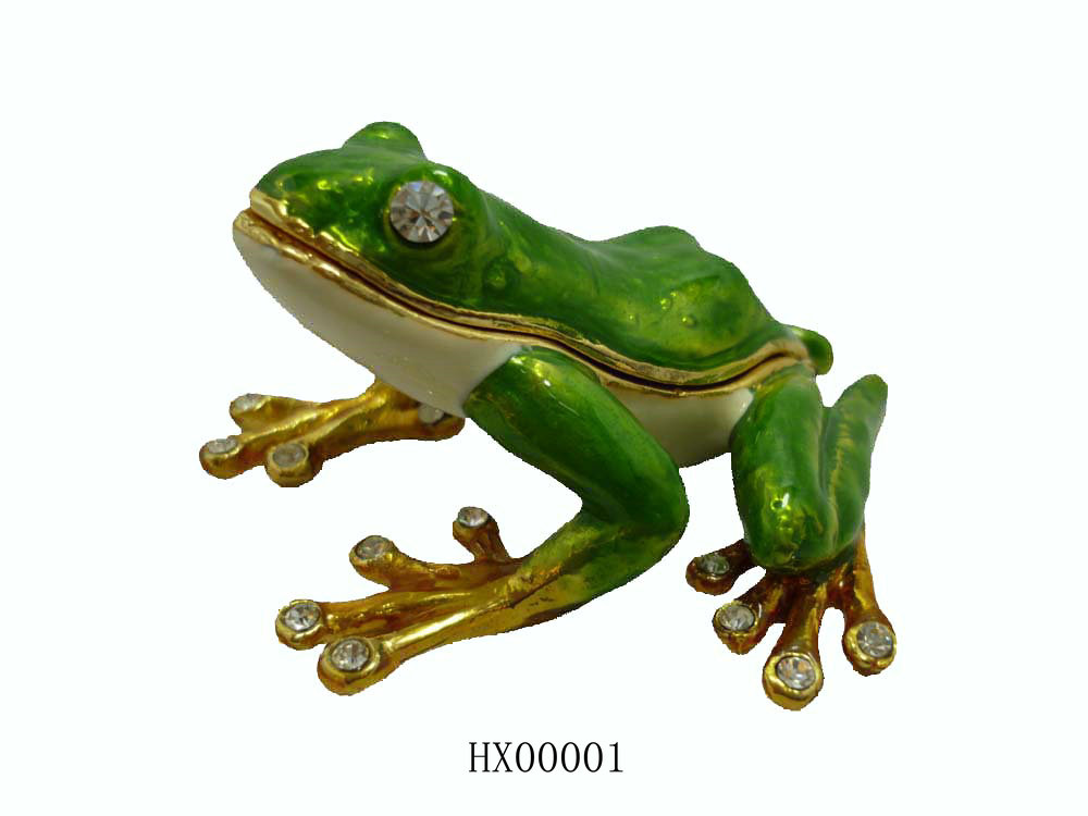 Frog Bejewelled Box