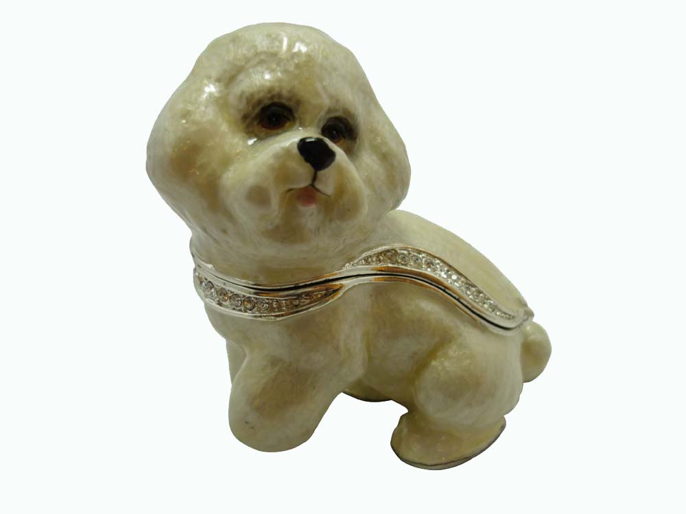 Bichon Frise Bejeweled Box