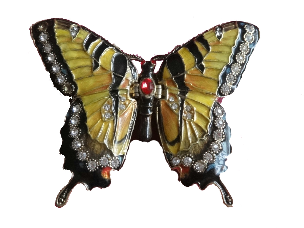 Swallowtail Butterfly Bejeweled Box 