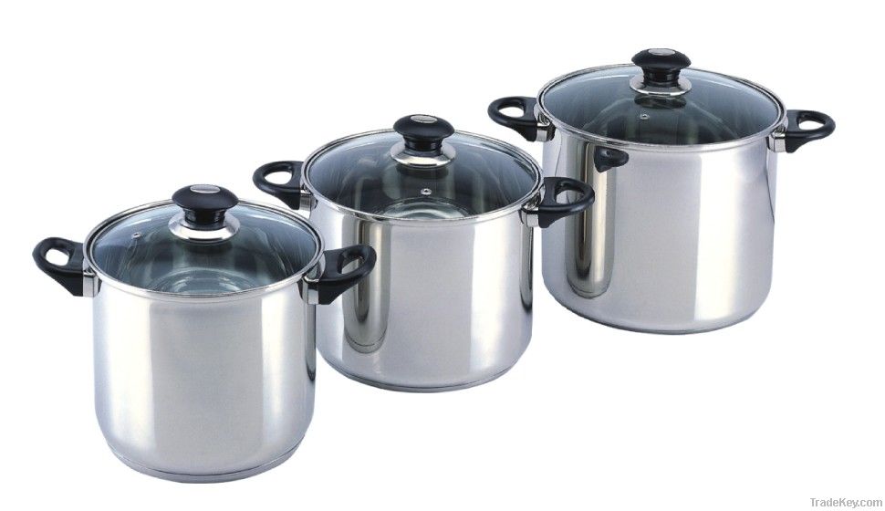 double handles 6 pcs stock pot(WW-S008)