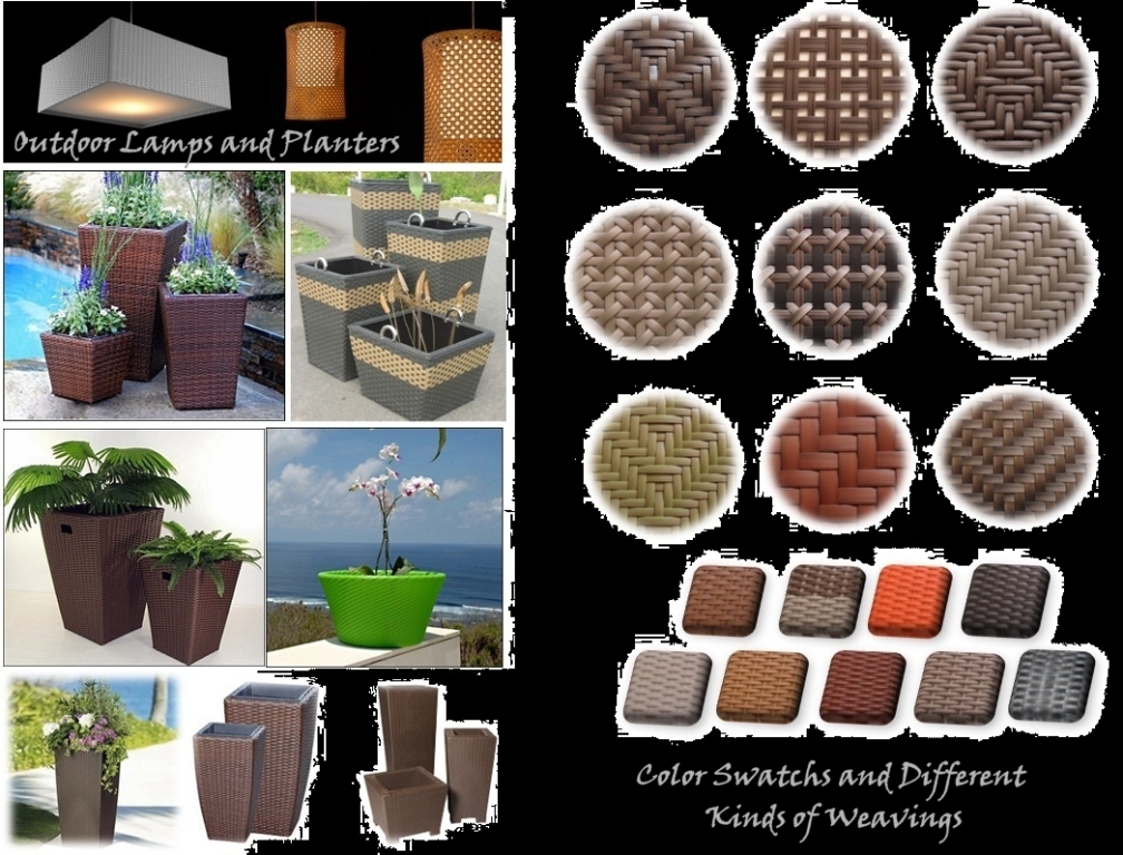 Outdoor Lamps and Planters