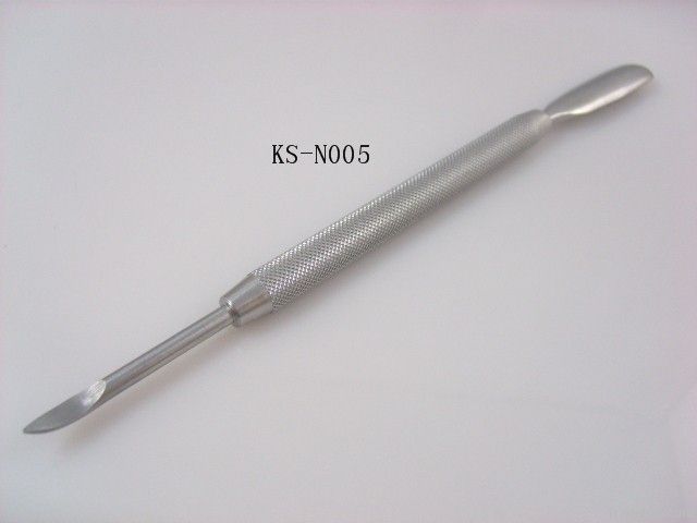 stainless steel double ended cuticle pusher