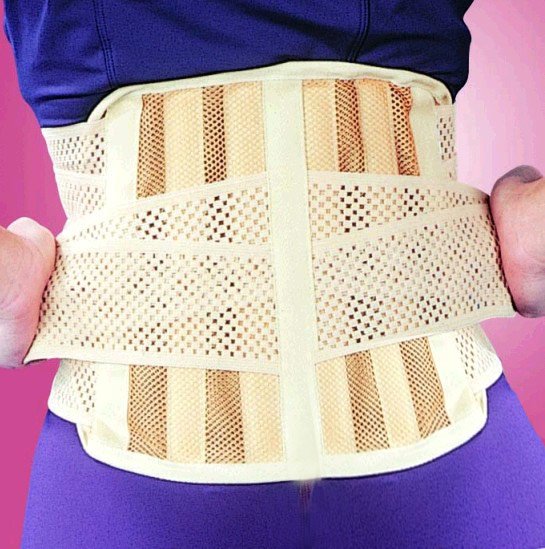 Sacral Breathable Lumbar Support Belt 6 Stays