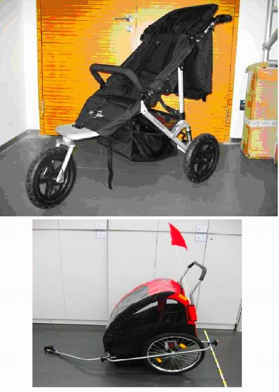 Two function Bicycle trailer&amp; baby stroller