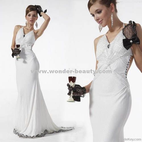 White Evening Dress