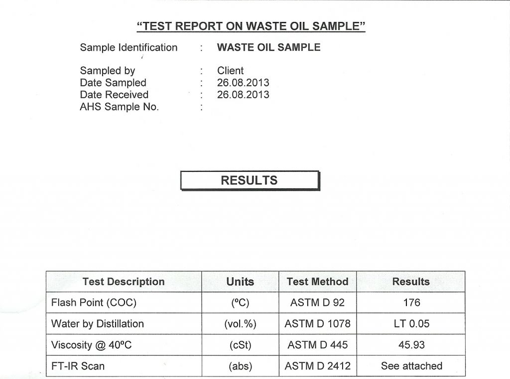 waste oil