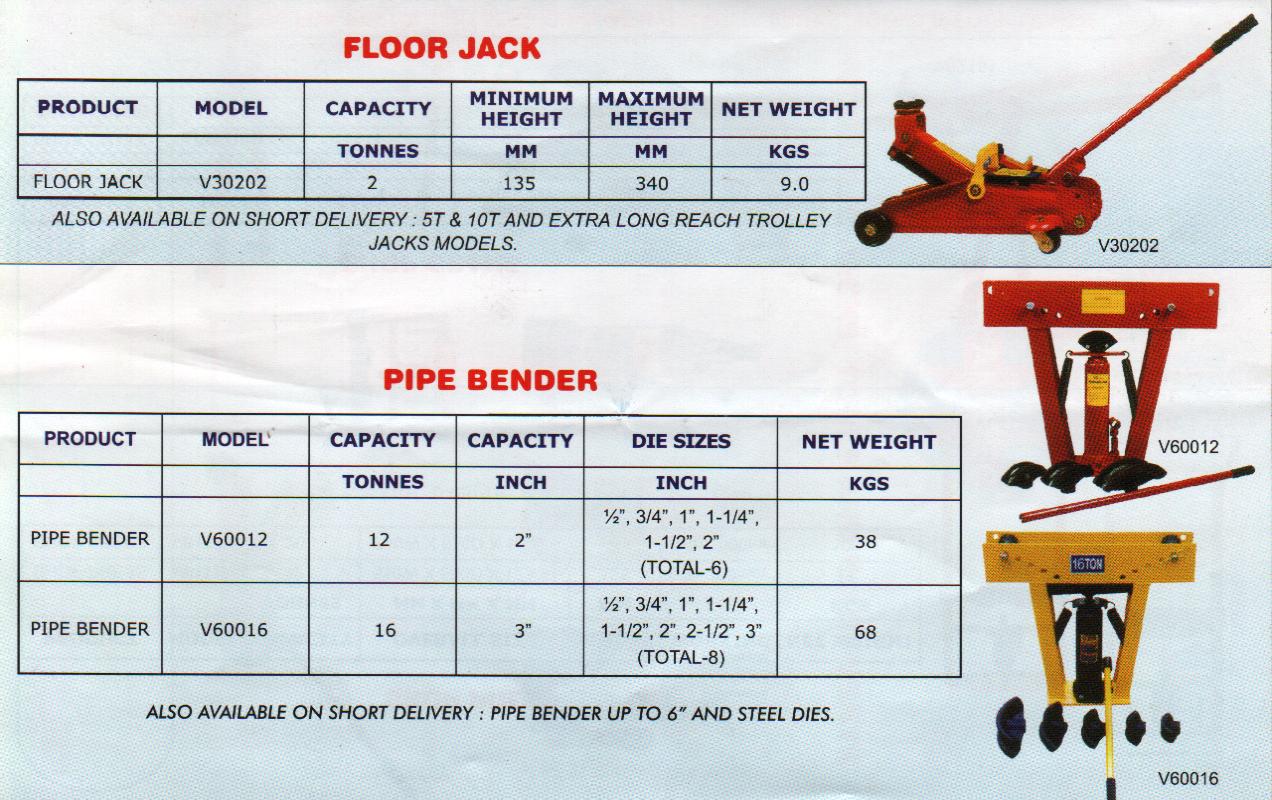 Floor Jack and Pipe Bender