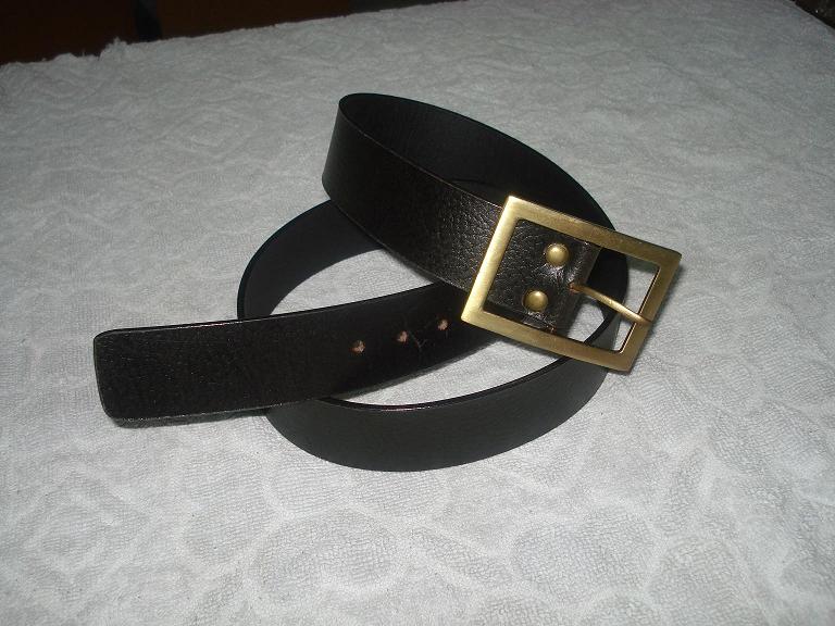 BLACK LEATHER BELT