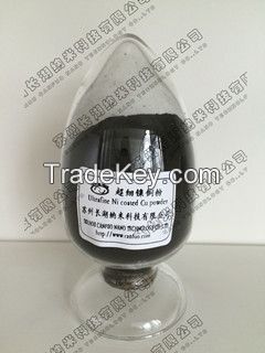 Ultrafine nickel coated copper powder