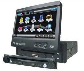 7 Inch In Dash One DIN Car DVD Player 