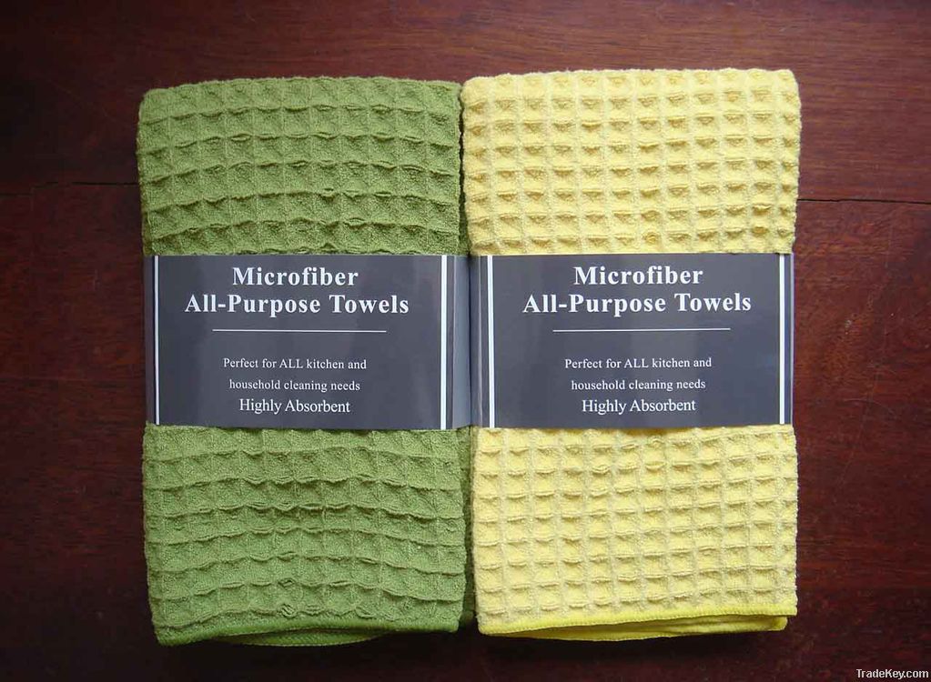 microfiber large waffle cleaning cloth