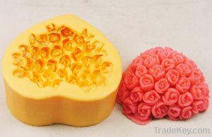 valentine&#039;s day silicone rubber heart soap mold