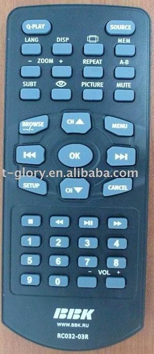 DVD remote control, slim remote control