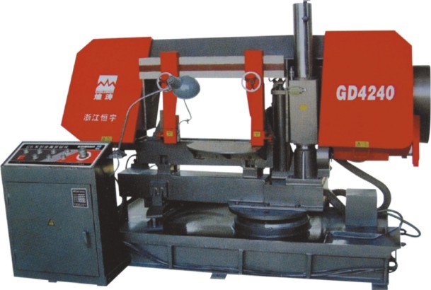 Semi-automatic metal band saw machine