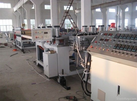 wood plastic composite WPC board extrusion line