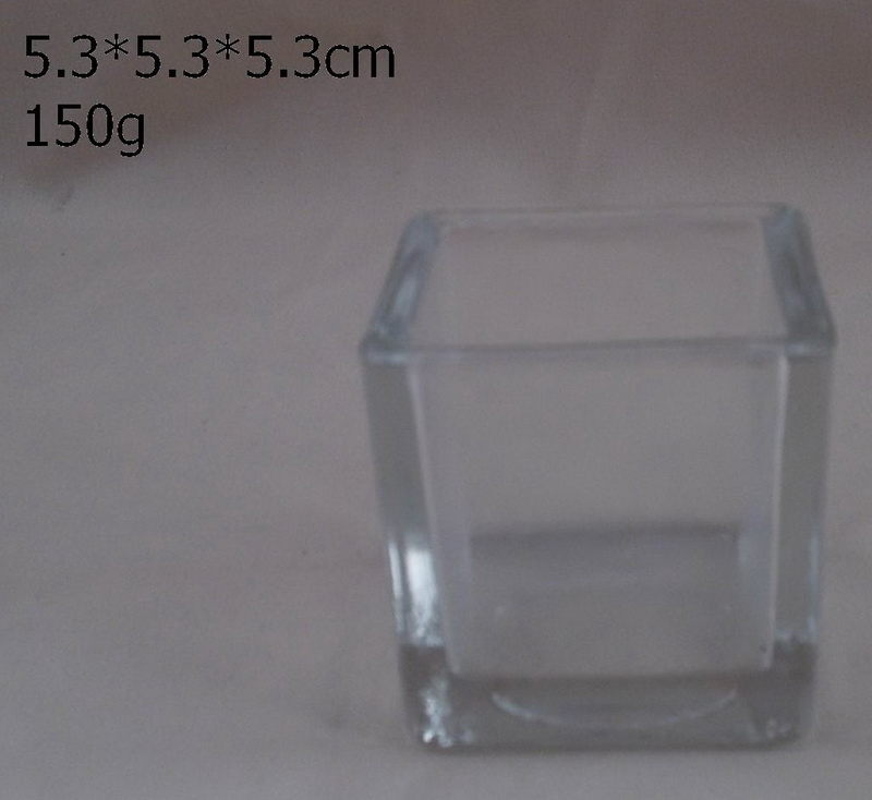 clear square candle holder 2