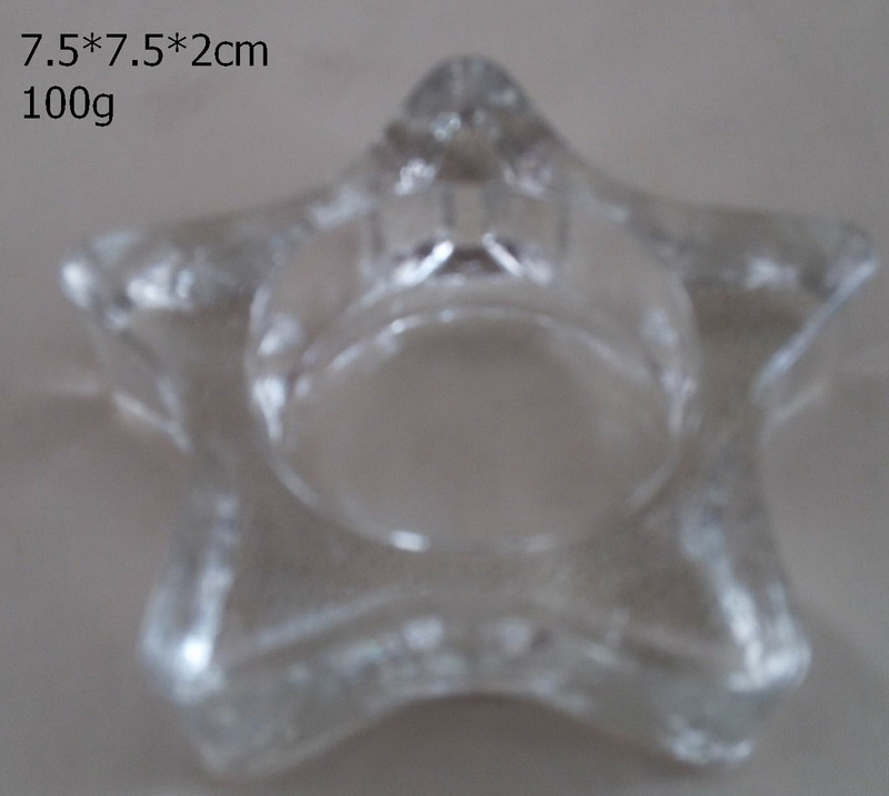 clear five-star candle holder 2