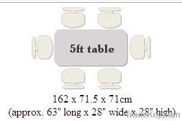 Eco-friendly outdoor folding table and chair