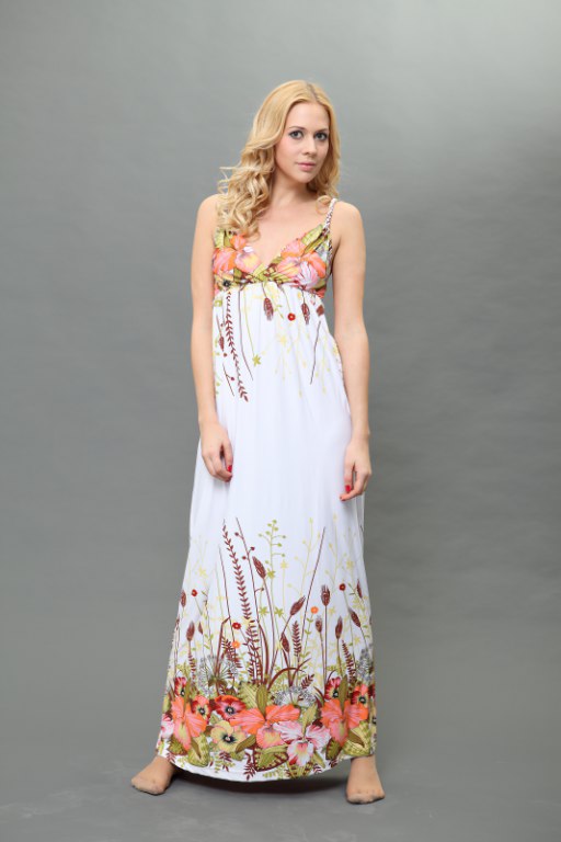 White angel maxi dress-ROPE 0344