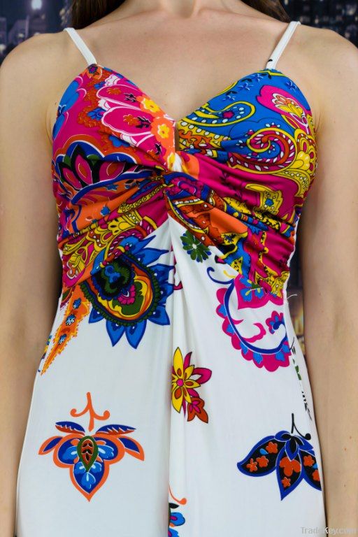 Soft Sleeveless Polyester Maxi Summer Dress 2012