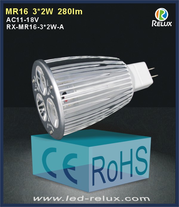 LED MR16 RX-MR16-3*2W-A