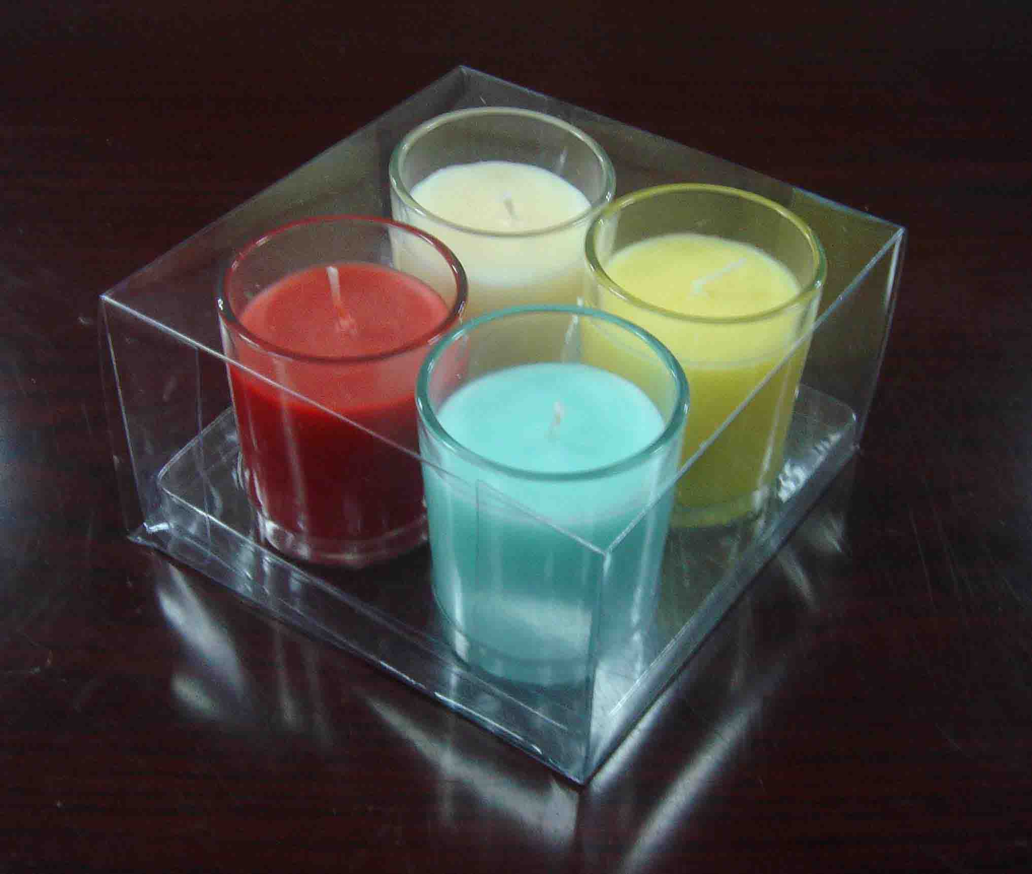 glass candle