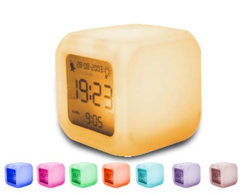 Color Changing Alarm Clock Calendar