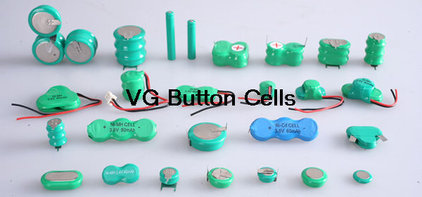 Ni-MH and Ni-CD button rechargeable battery