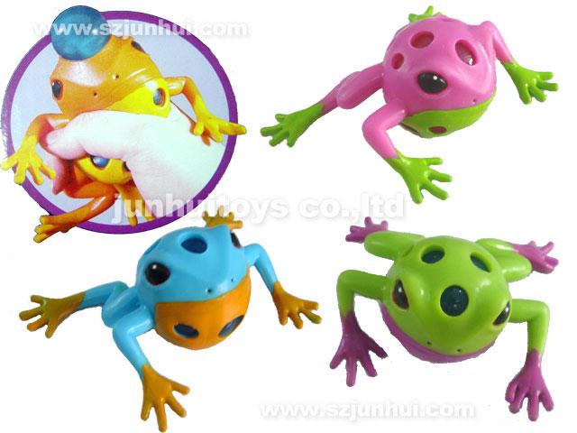 Child toys-squeezable frog