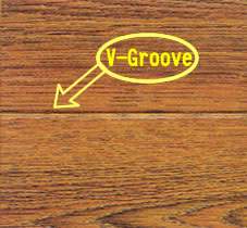 V groove at four side