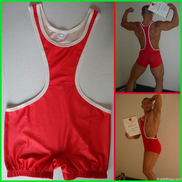 Gym Wrestling Singlet Body building Matman clothes WWE