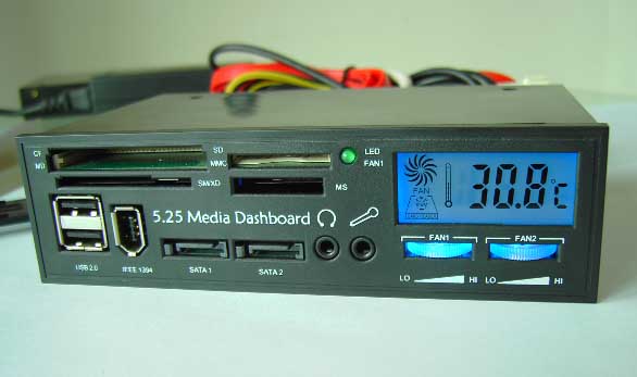 5.25 Inch Media Dashboard Card Reader