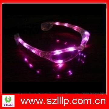 pink color LED flashing sunglasses