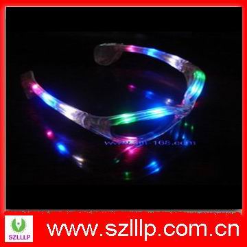 RGB color LED flashing sunglasses