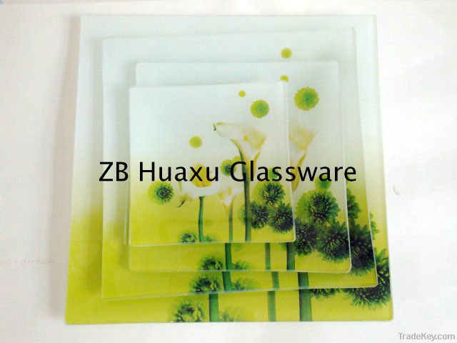 wholesale glass dinner plate set