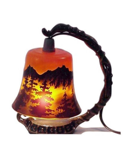 beautiful glass small lamp