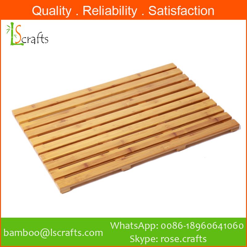 Chinese Manufacturer  Bamboo Bath Mats