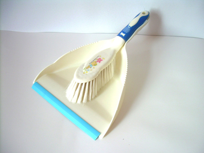 dustpan with brush