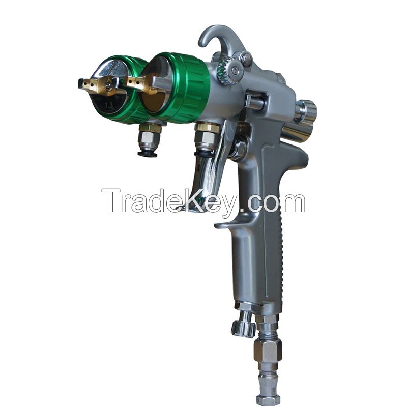 SAT1189 Double Nozzle Spray Gun For Nano Chrome Spray Painting