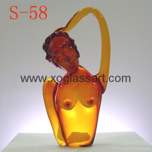 Art glass sculpture