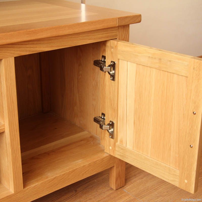 Solid oak TV unit