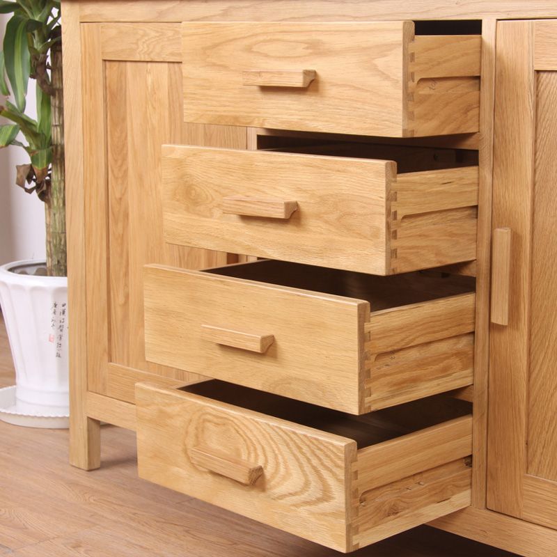 Solid Oak 4+2 Sideboard