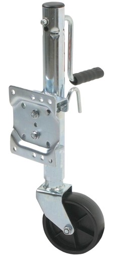 Trailer Jack, Sidewind Swivel Jack with 6" Wheel - 800 lbs