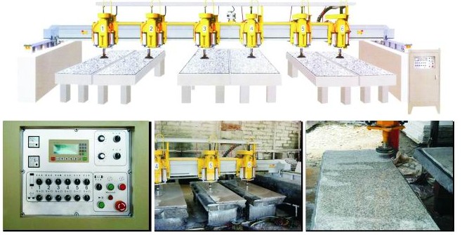 LY-6T Bridge Type Multi-heads Stone Polishing Machine