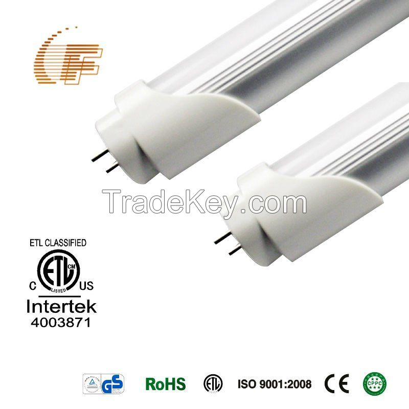 ETL CE most competitive high lumen 4ft t8 led tube light