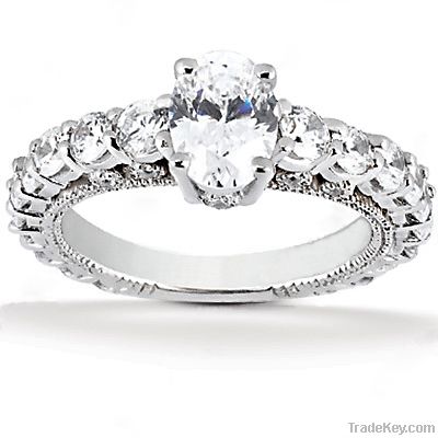 2.51 Ct. Diamond anniversary ring F VVS1 diamonds ring